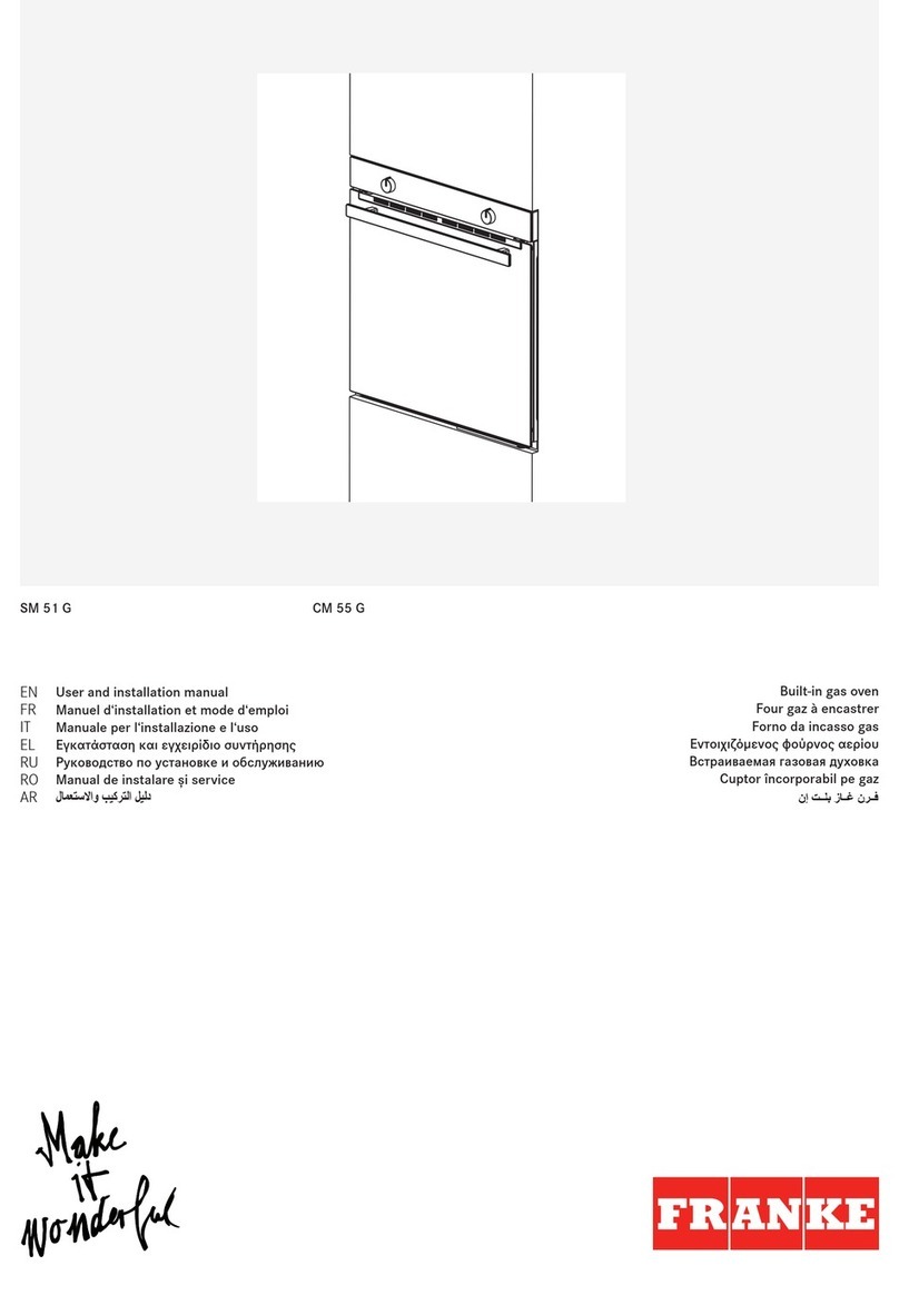 Franke SM 51 G User and installation manual