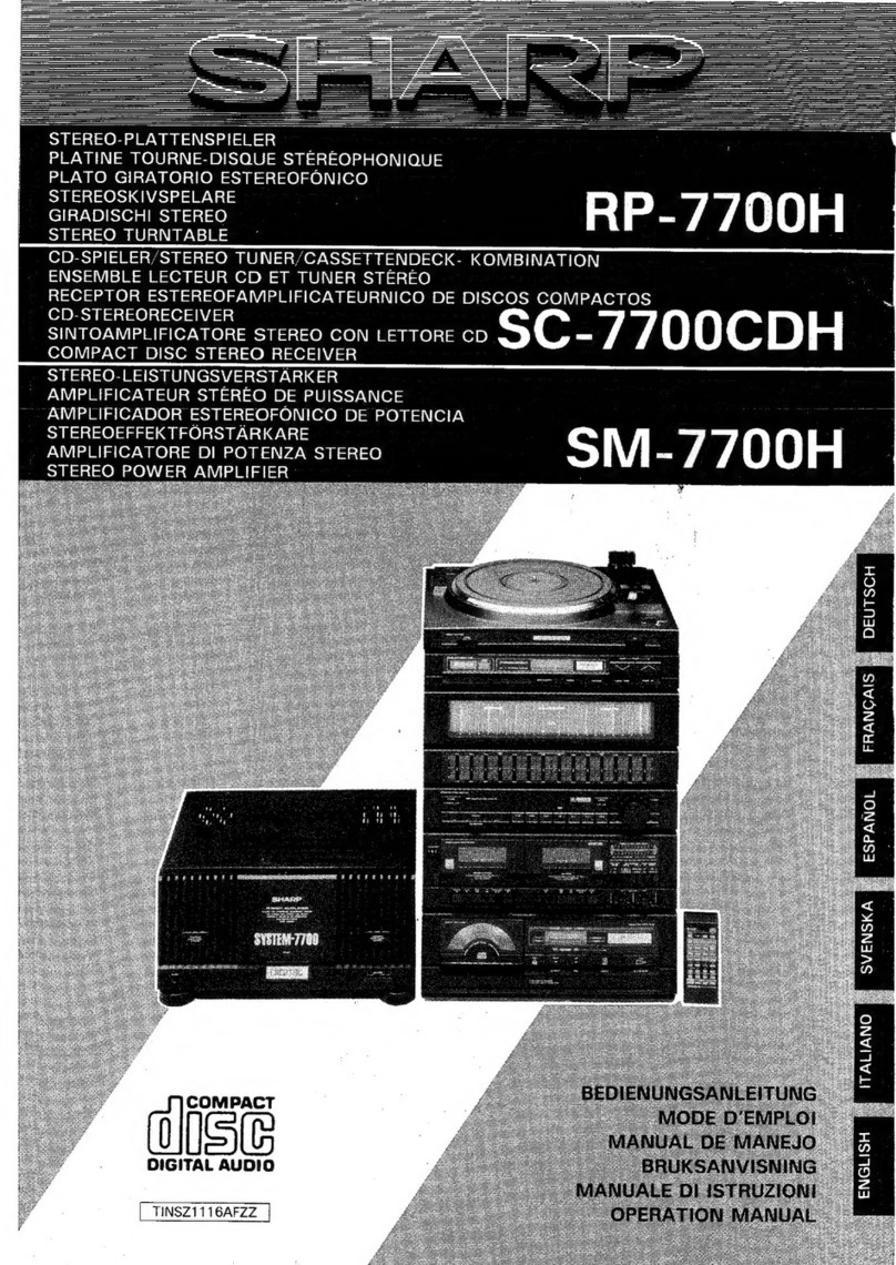 Sharp RP-7700H User manual