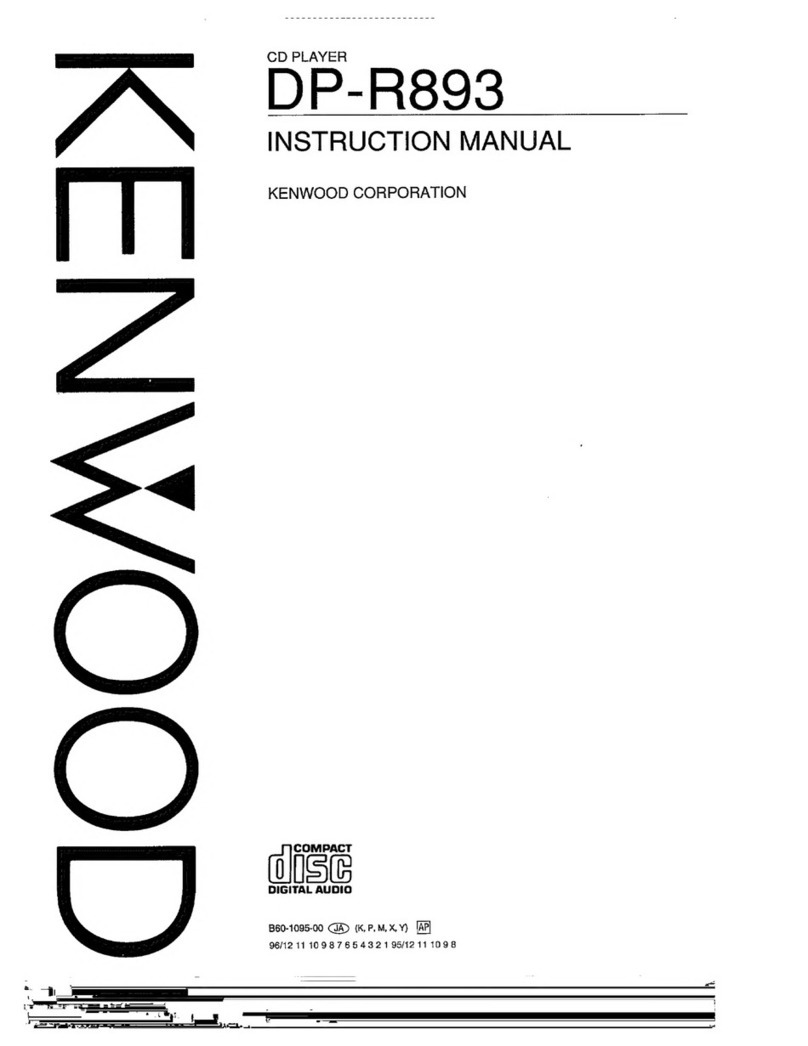 Kenwood DP-R893 instruction manual