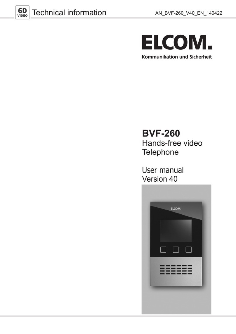 ELCOM BVF-260 user manual