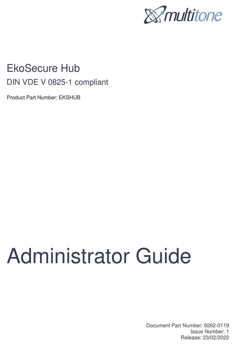 Multitone EKSHUB Administrator's guide