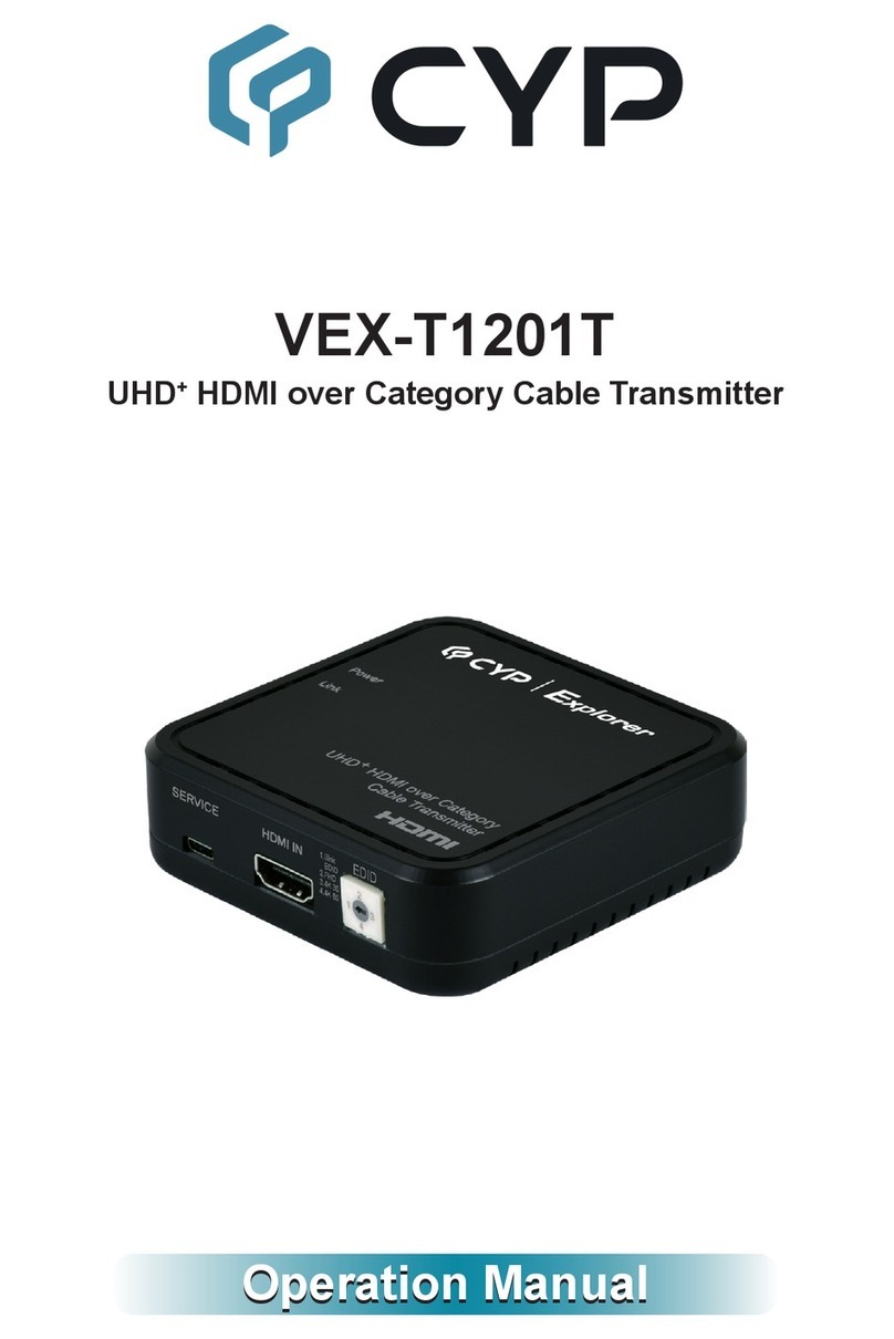 CYP VEX-T1201T User manual