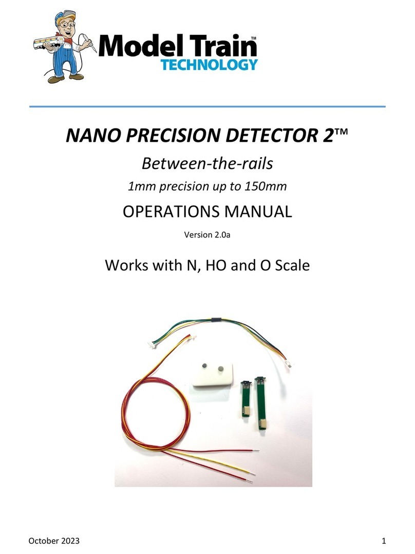 Model Train Technology NANO PRECISION DETECTOR 2 Operation manual