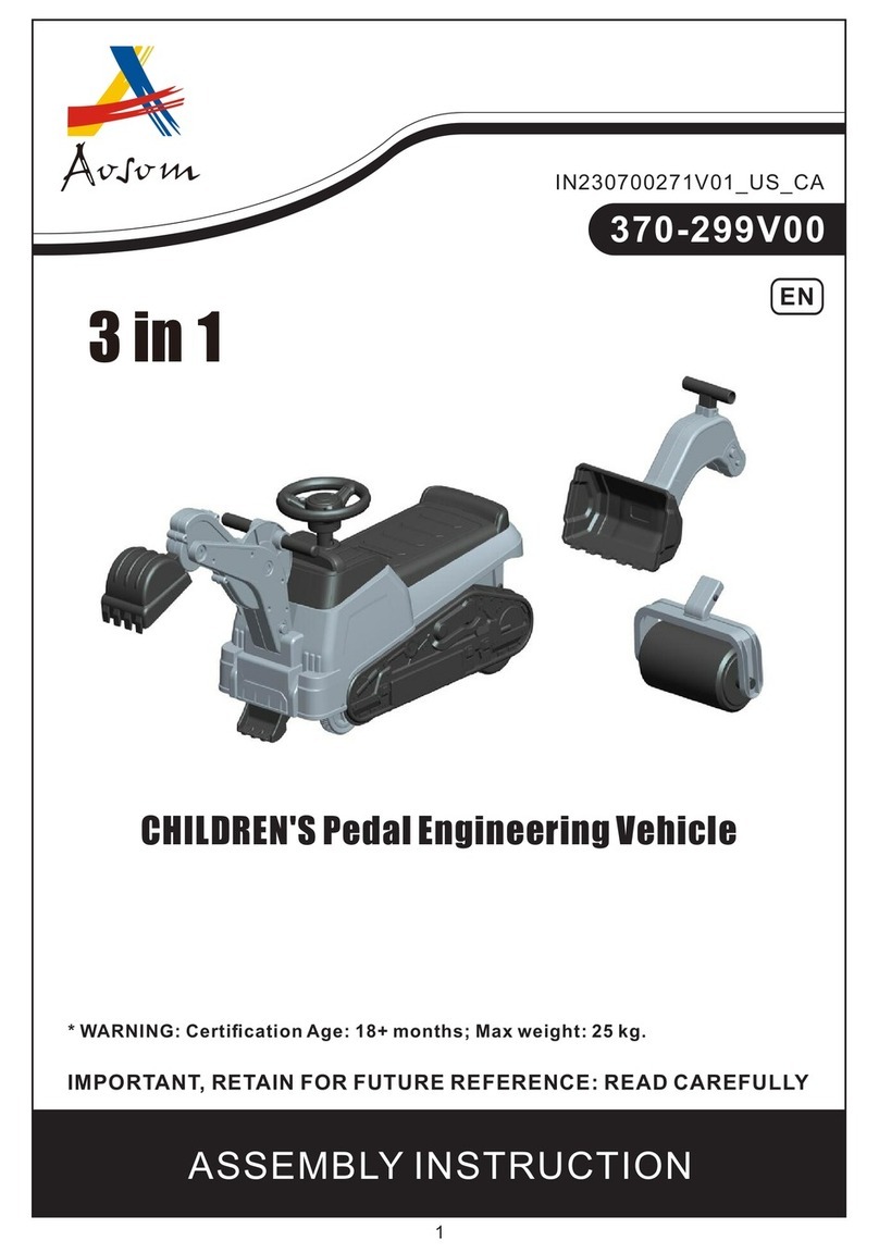 Aosom CHILDREN'S Pedal Engineering Vehicle Assembly instruction