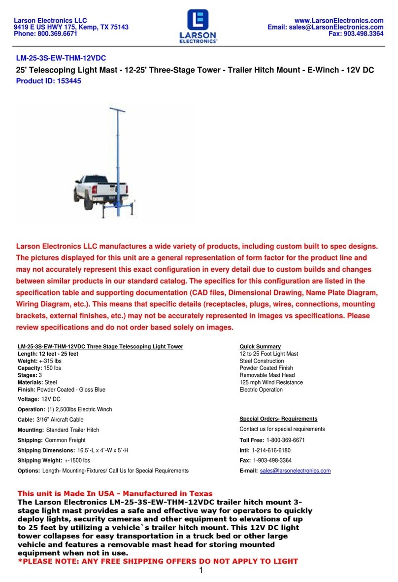 Larson Electronics LM-25-3S-EW-THM-12VDC User manual