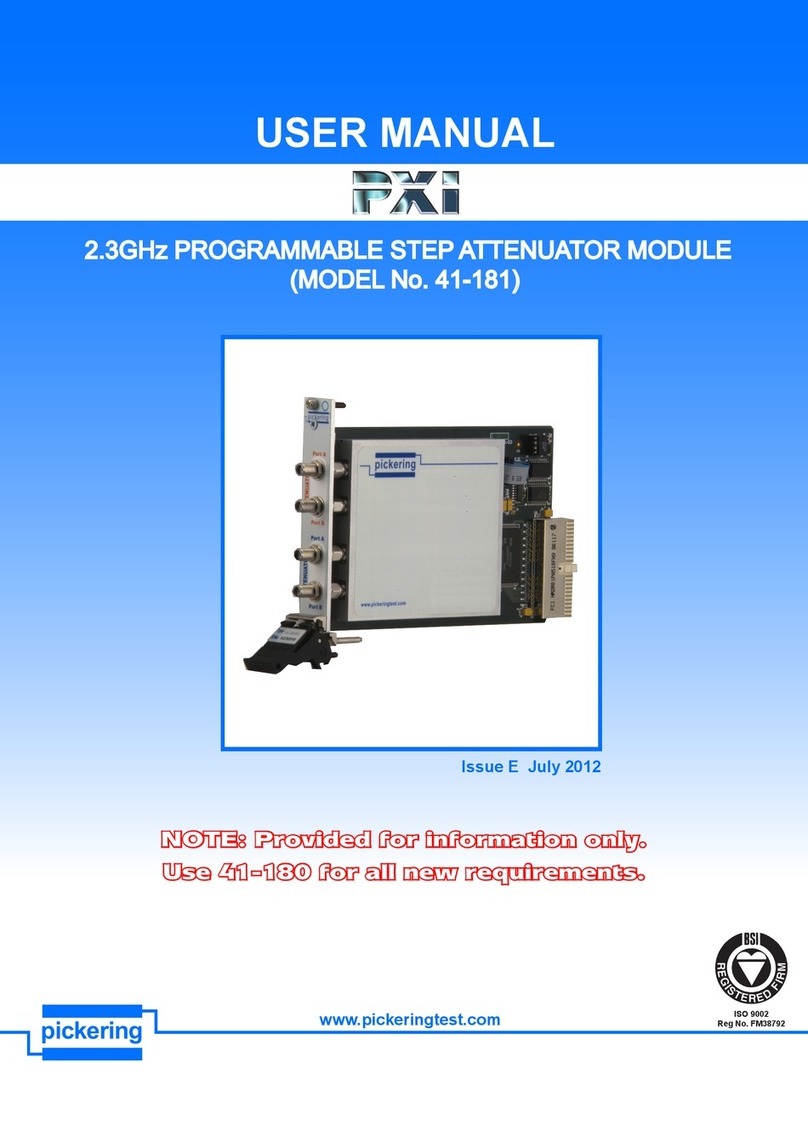 Pickering PXI 41-181 user manual Pickering PXI 41-181 user manual