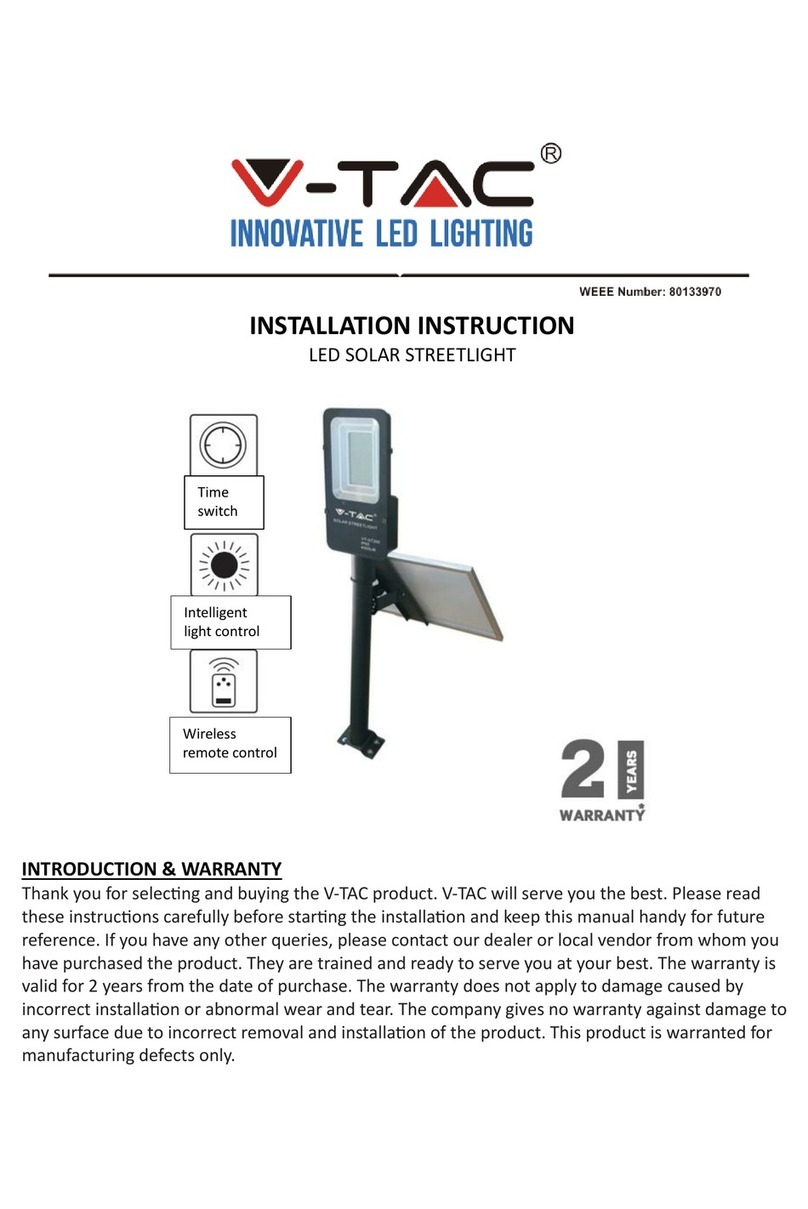 V-TAC 80133970 installation instructions