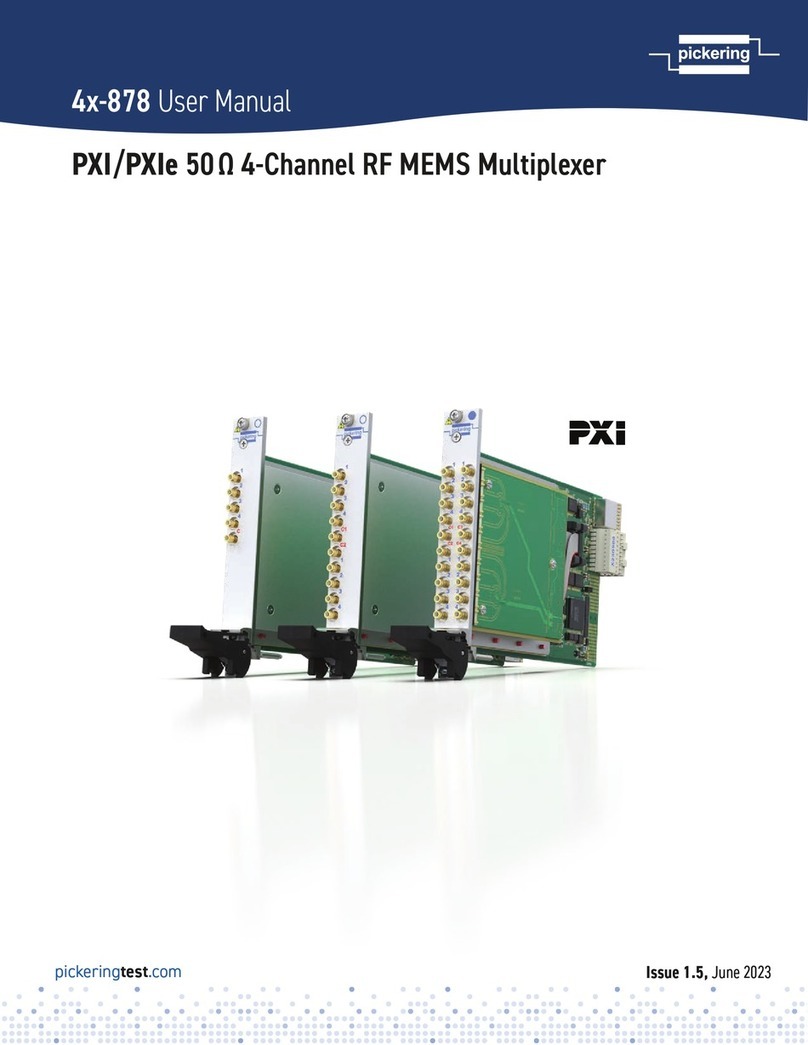 Pickering 4 878 Series user manual