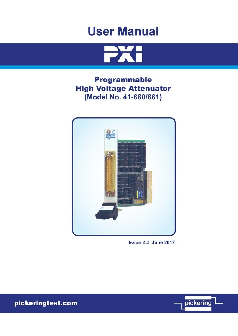 Pickering Pxi 41-660 User manual
