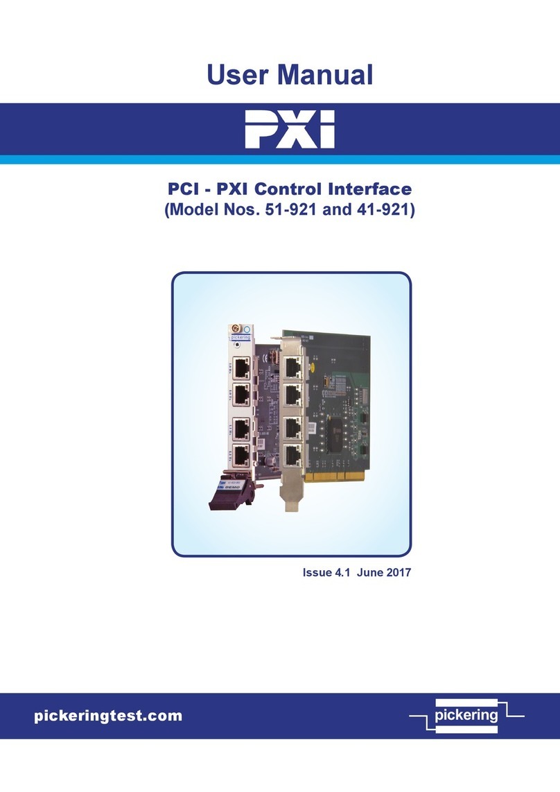 Pickering PXI 51-921 user manual