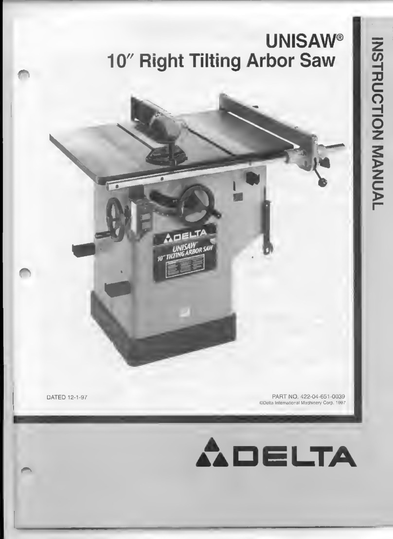 Delta UNISAW User manual