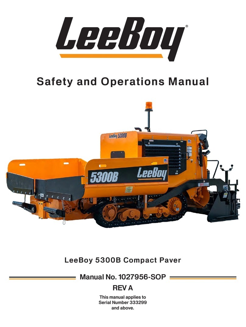 LeeBoy 5300B Safety and operation manual