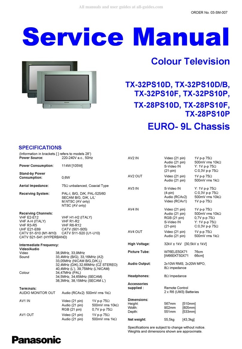 Panasonic QuintrixF TX-32PS10D User manual
