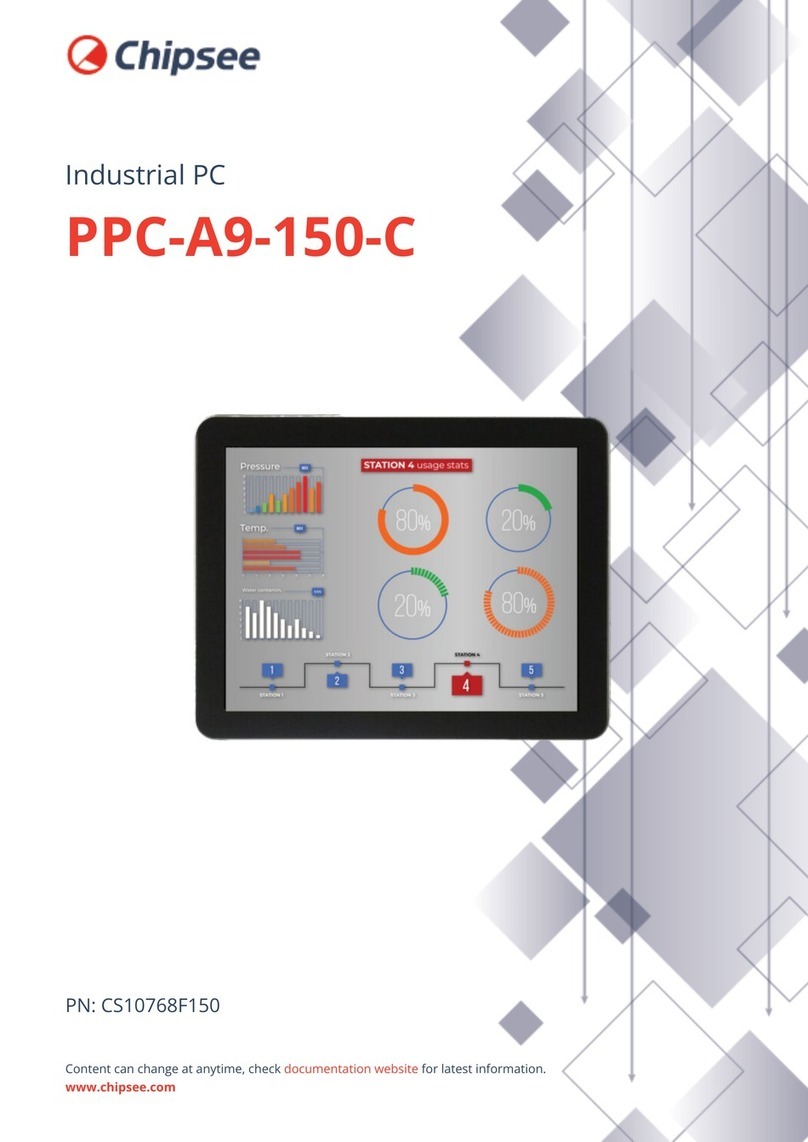 Chipsee PPC-A9-150-C User manual Chipsee PPC-A9-150-C User manual