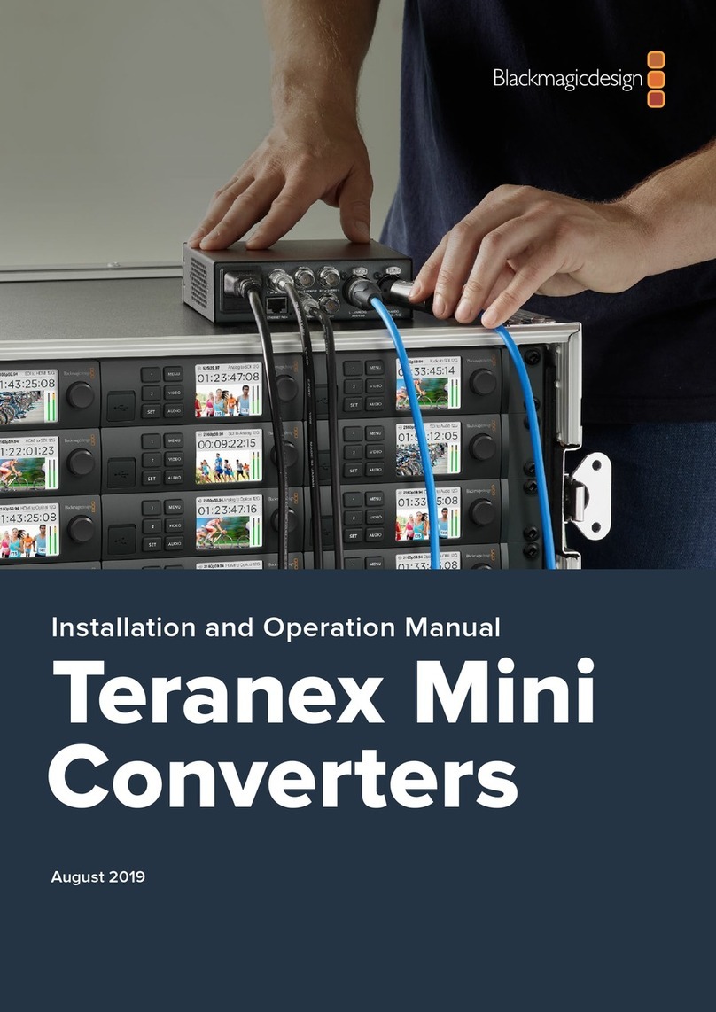 Blackmagicdesign teranex mini User manual Blackmagicdesign teranex mini User manual