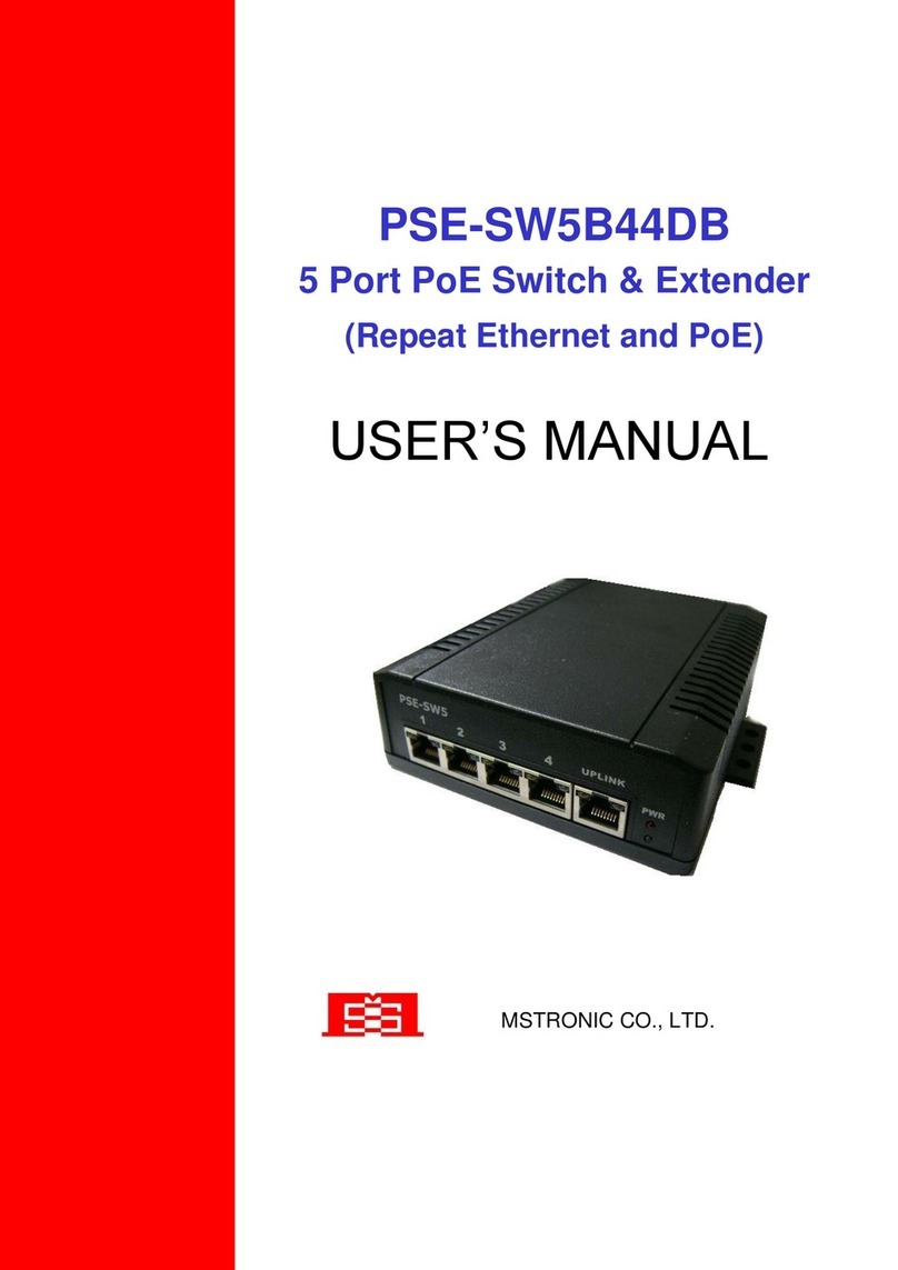 MSTRONIC PSE-SW5B44DB user manual