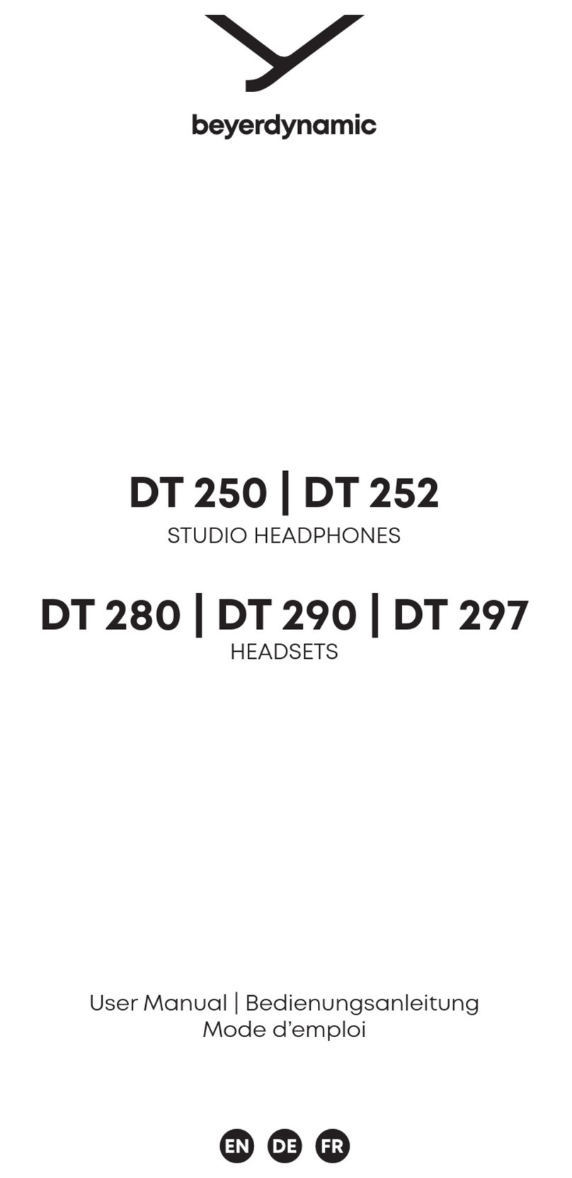 Beyerdynamic DT 250 User manual
