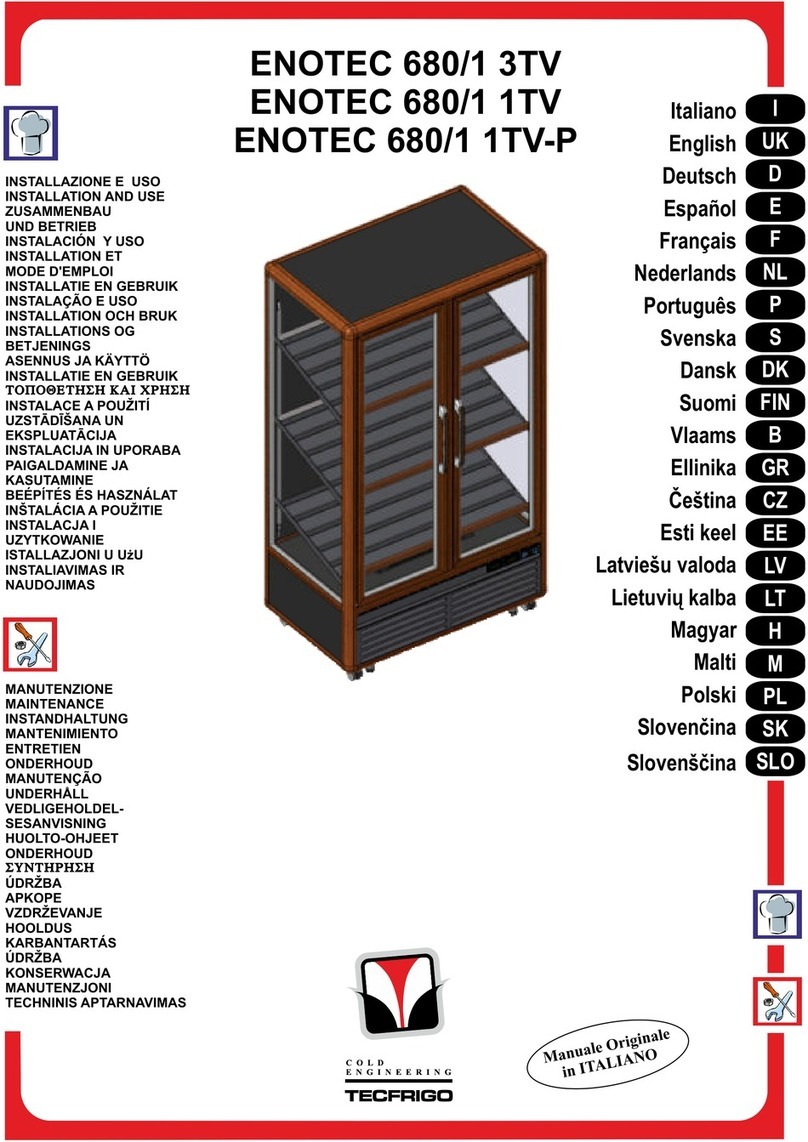 Tecfrigo ENOTEC 680/1 3TV User manual
