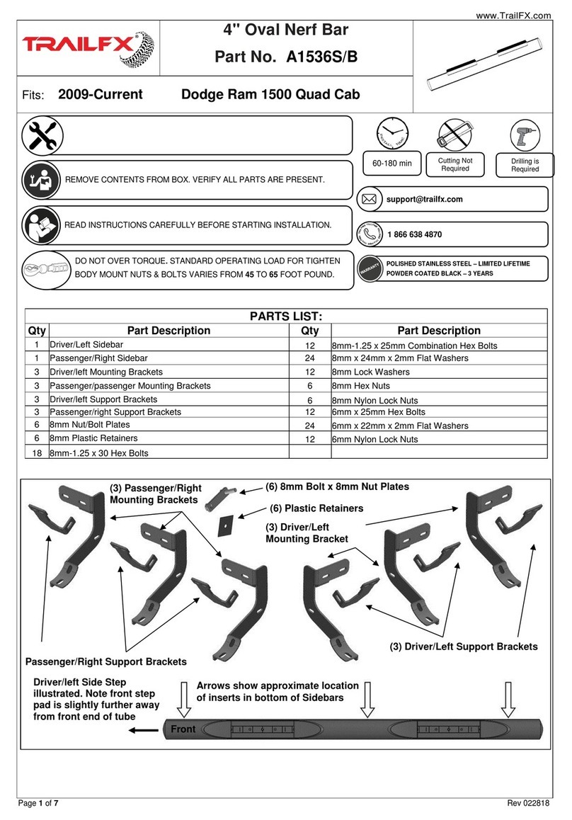 TrailFX A1536S/B quick start guide