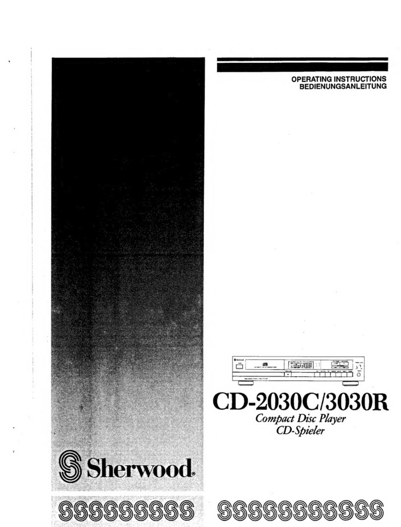 Sherwood CD-2030C operating instructions