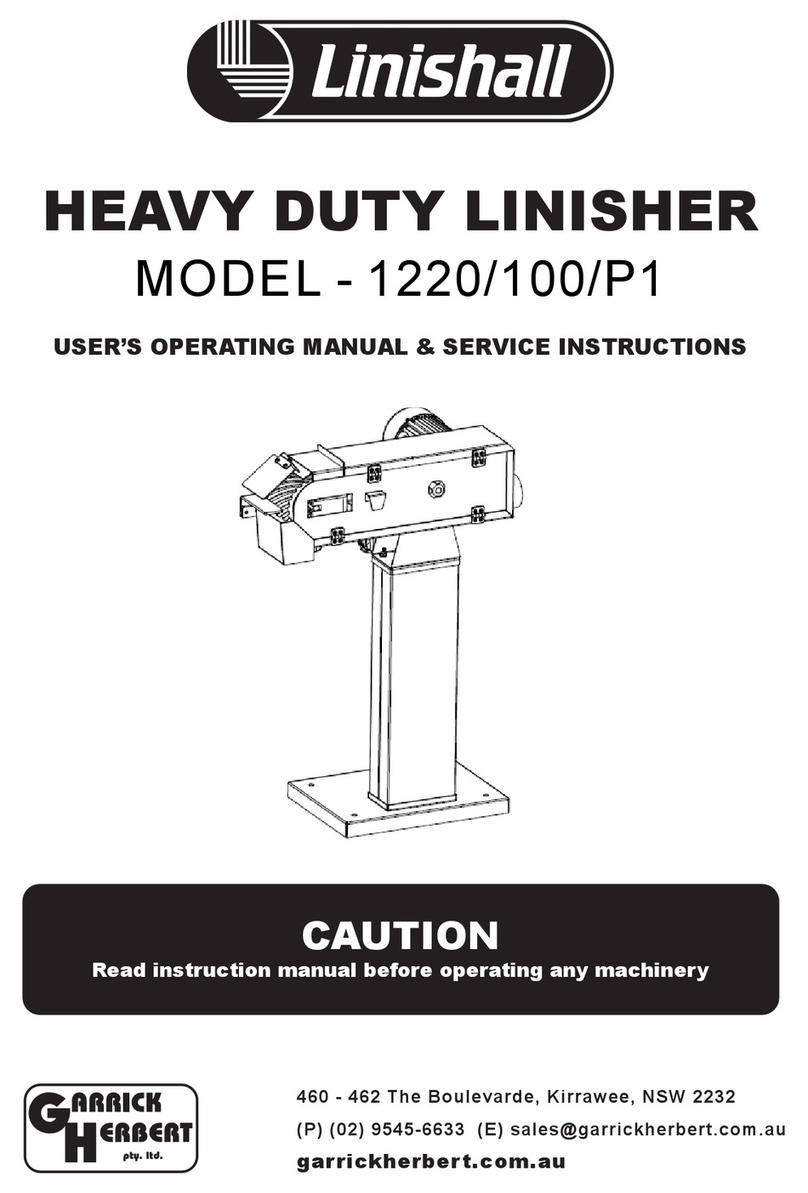 Linishall 1220/100/P1 Operation instructions