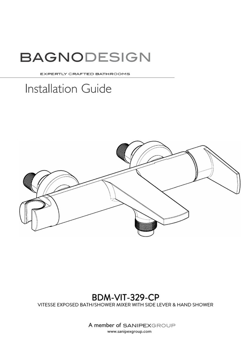 Sanipex BAGNODESIGN BDM-VIT-329-CP User manual Sanipex BAGNODESIGN BDM-VIT-329-CP User manual