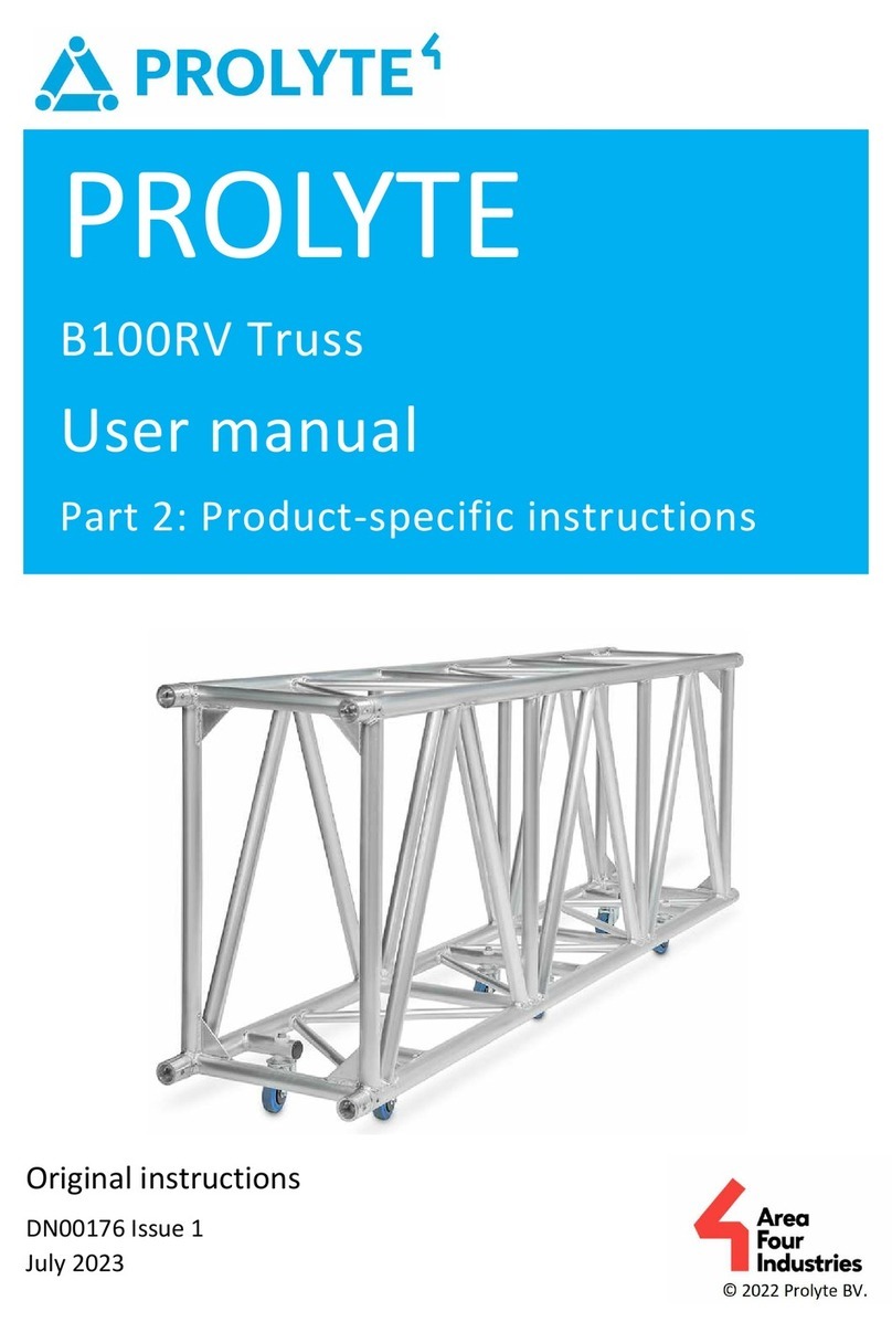 Prolyte B100RV Truss user manual Prolyte B100RV Truss user manual