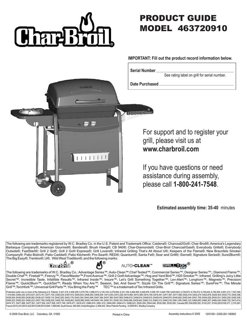 Char-Broil 463720910 User manual Char-Broil 463720910 User manual