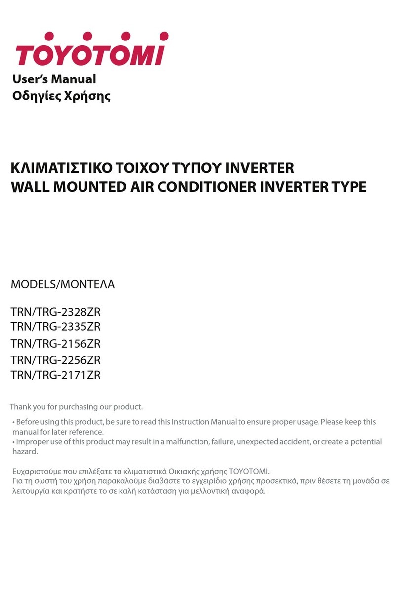 Toyotomi TRN/TRG-2328ZR User manual Toyotomi TRN/TRG-2328ZR User manual