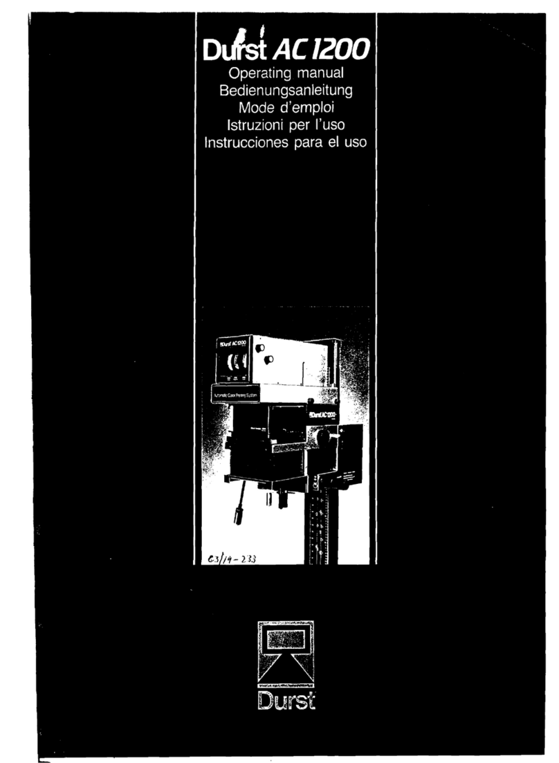 Durst AC1200 operating manual