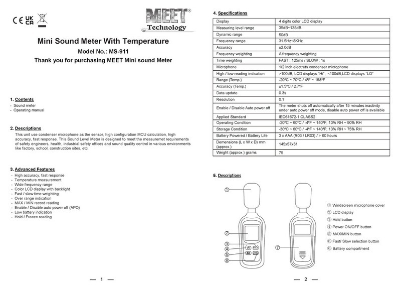 MEET Technology MS-911 User manual