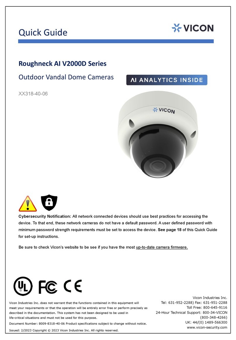 Vicon Roughneck AI V2000D Series User manual