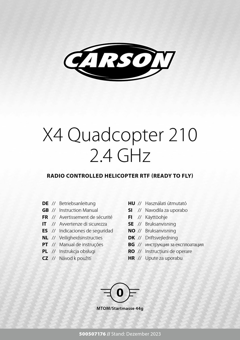 Carson X4 Quadcopter 210 2.4 GHz User manual