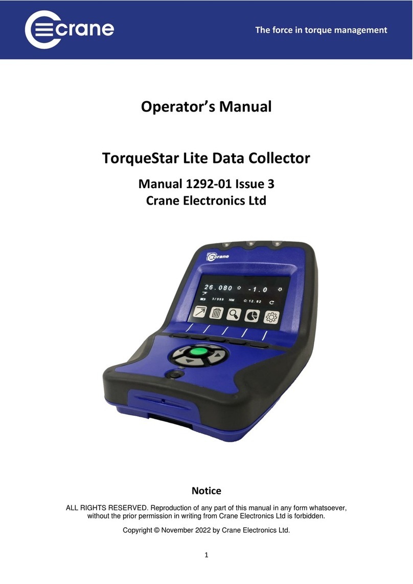 Crane TorqueStar Lite Operator's manual