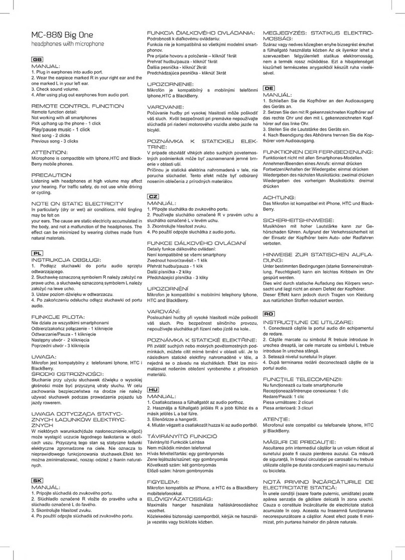 Modecom ML-888 Big One User manual