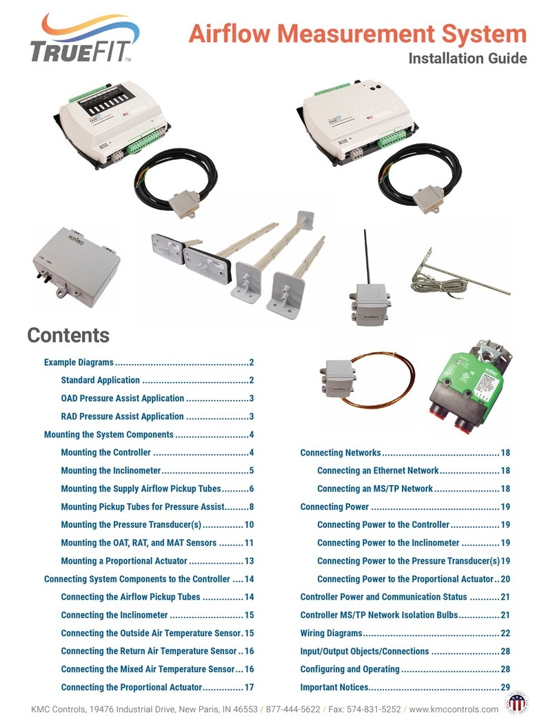 KMC Controls TRUEFIT MEP-4552 User manual