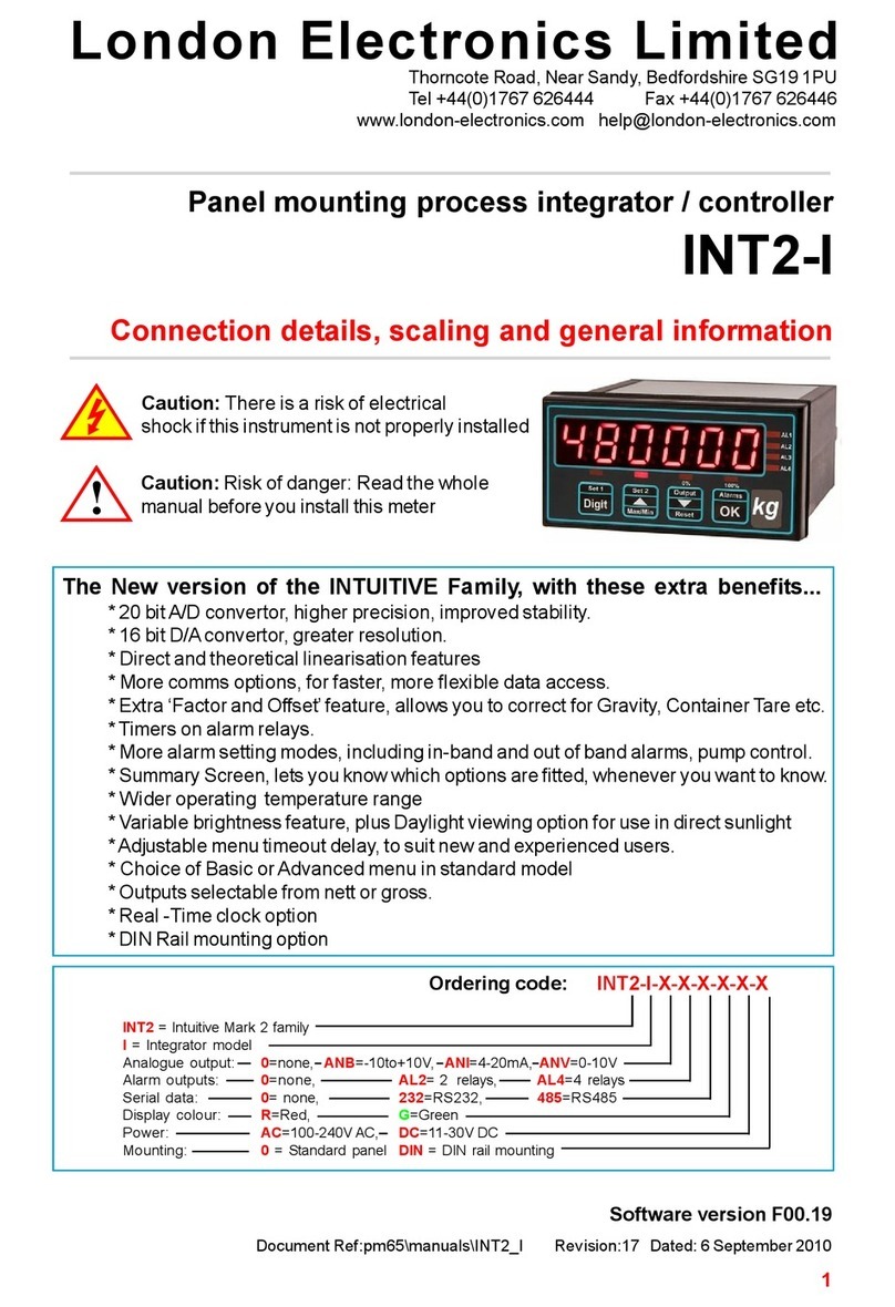 London Electronics INT2-I User manual