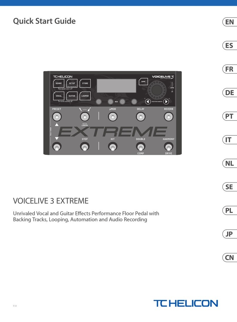 TC-Helicon VOICELIVE 3 EXTREME quick start guide