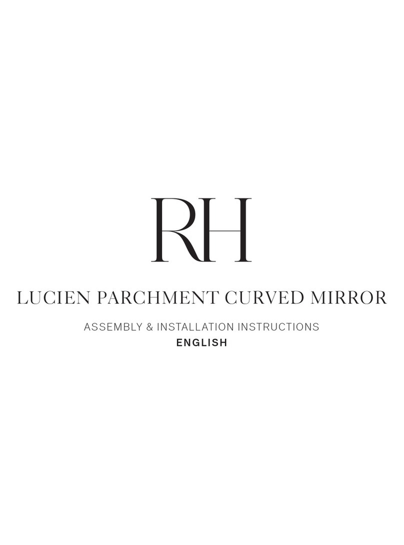 RH LUCIEN PARCHMENT CURVED MIRROR Programming manual