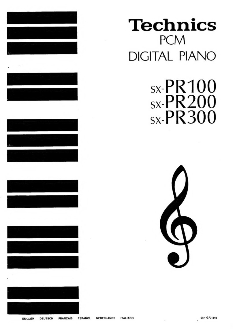 Technics SX-PR100 User manual