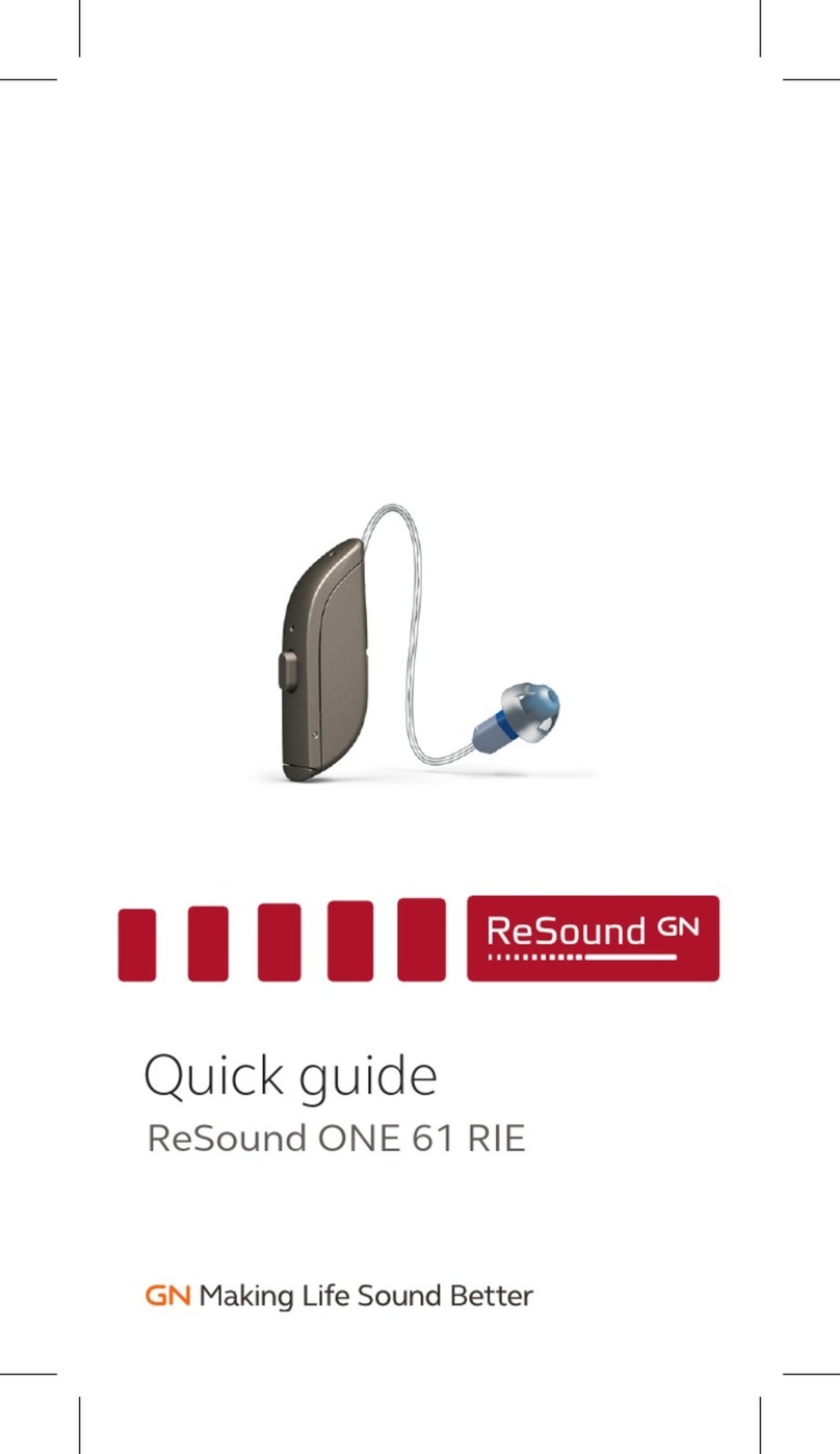 ReSound ONE 61 RIE User manual ReSound ONE 61 RIE User manual