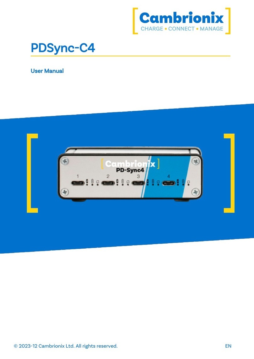 CAMBRIONIX PD-Sync4 User manual