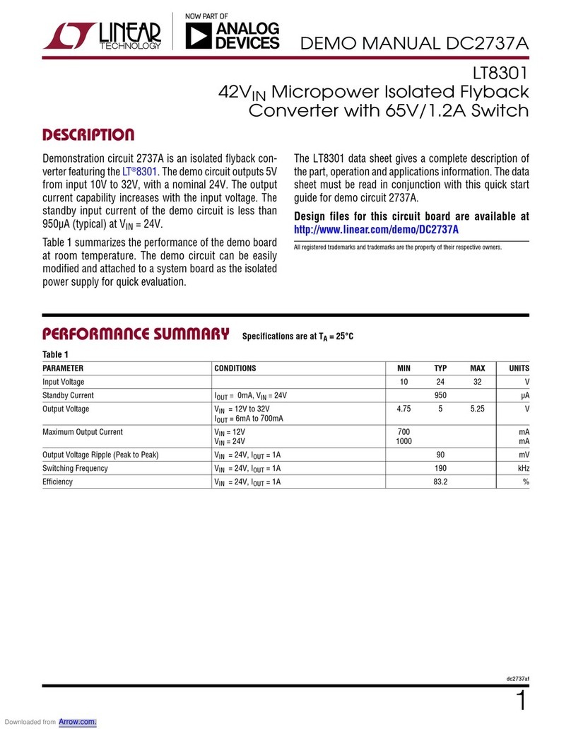 Analog Devices Linear Technology DC2737A Quick setup guide