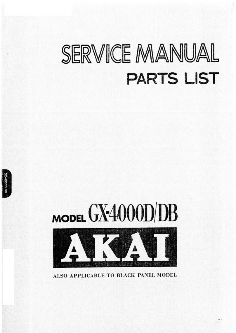 Akai GX4000D Troubleshooting guide