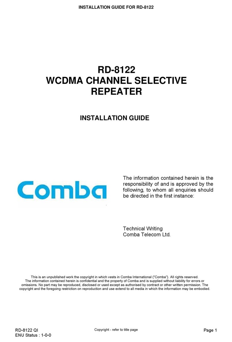 COMBA RD-8122 installation guide