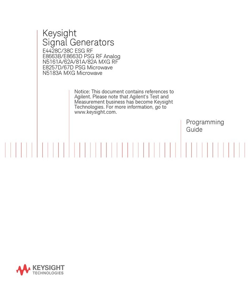 Keysight E4428C ESG RF Operating instructions