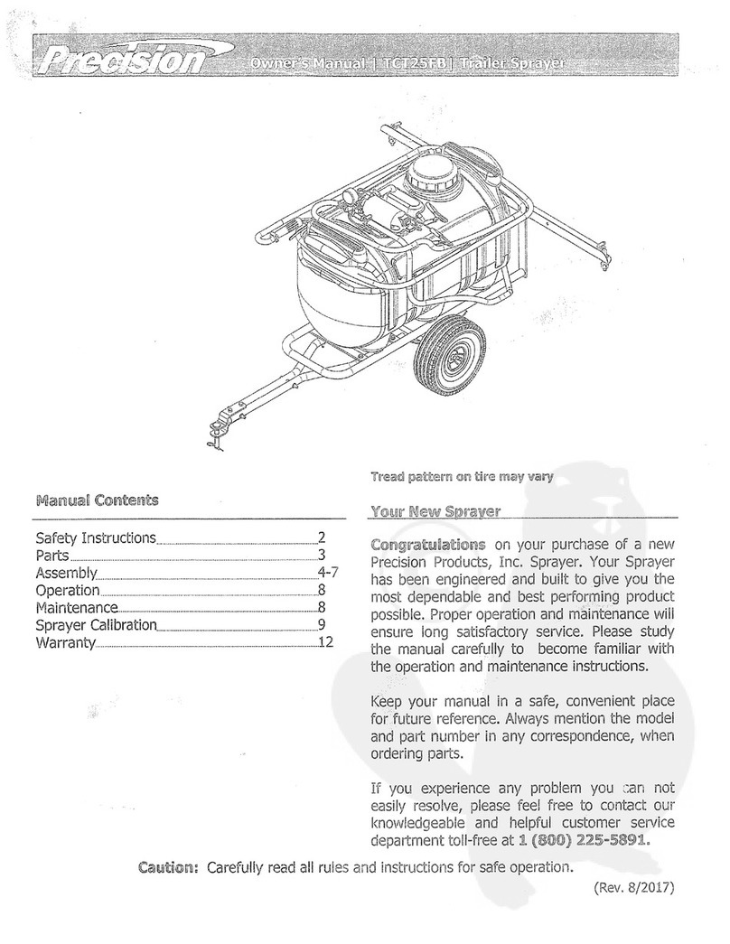 Precision TCT25FB owner's manual
