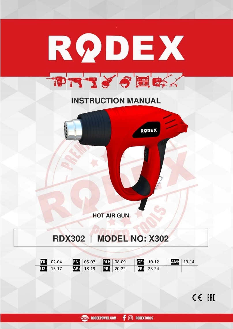 RODEX X302 instruction manual