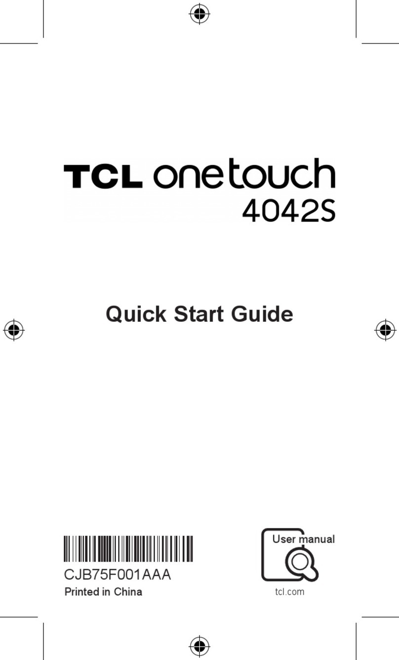 TCL onetouch 4042S quick start guide