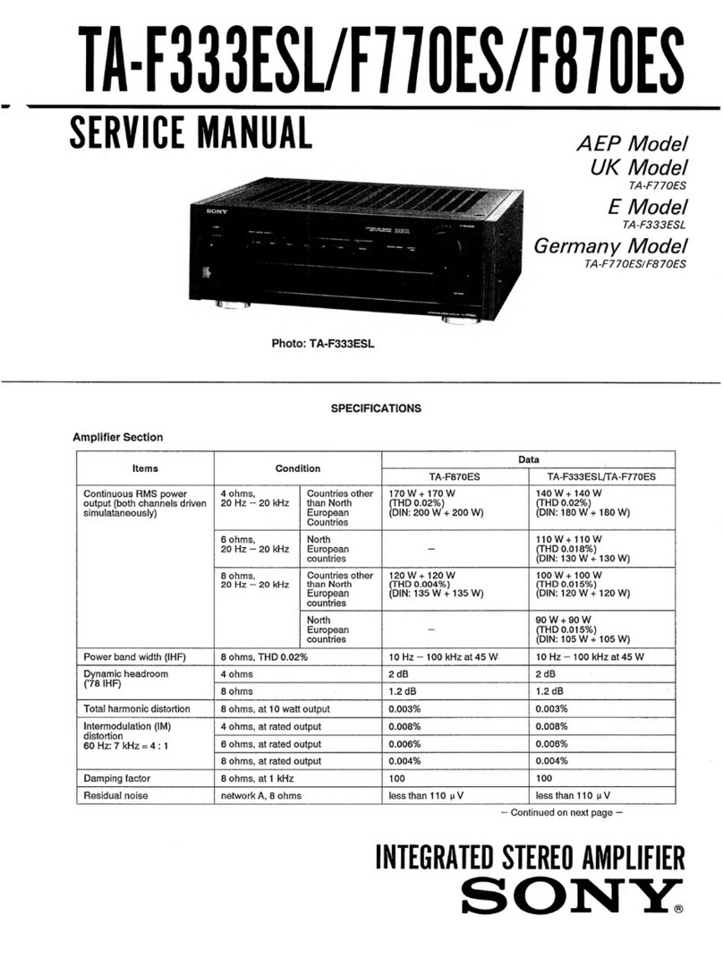 Sony TA-F333ESL User manual